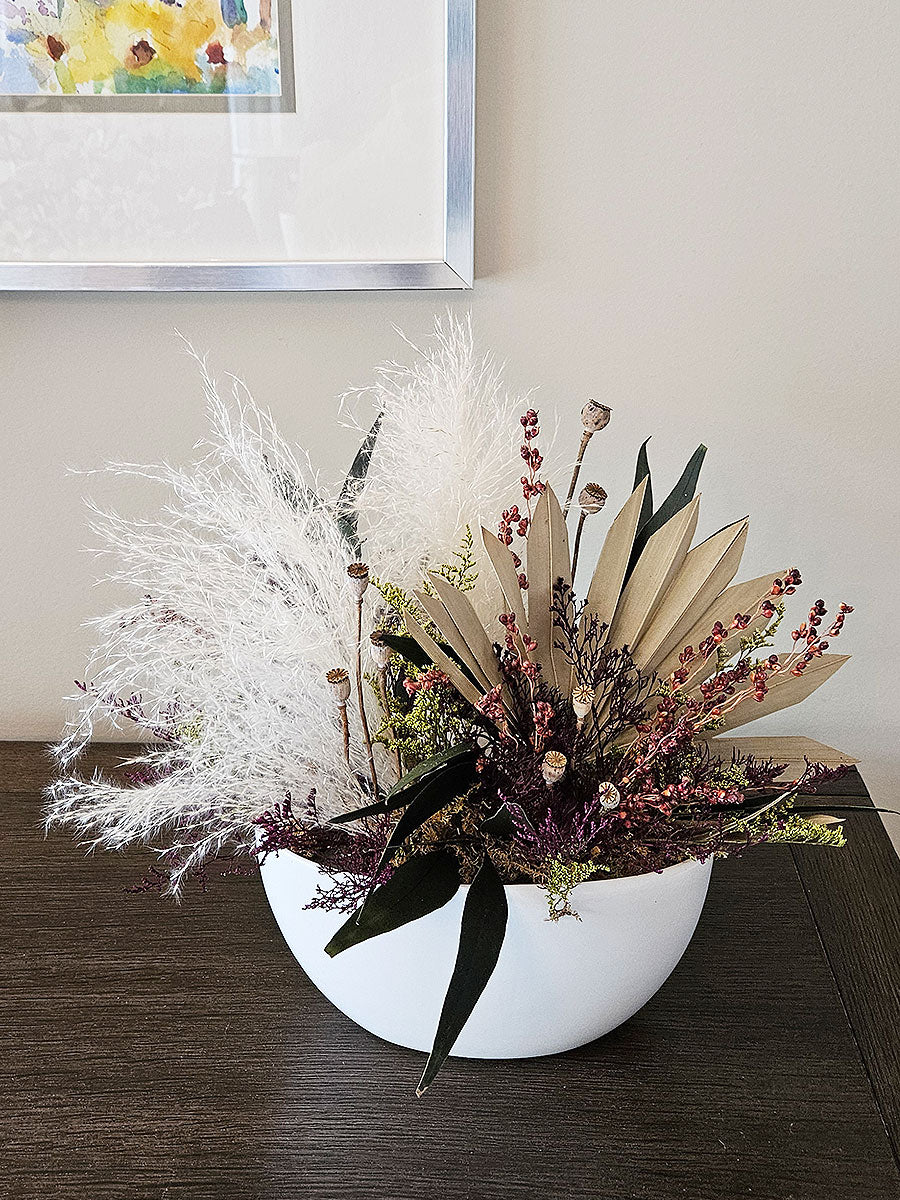 Pampas and Palm DIY Floral Arrangement